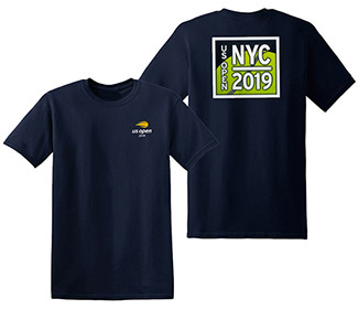 US Open 2019 NYC Tennis Ball Tee (M) Navy