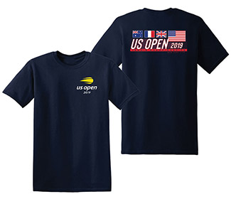 US Open 2019 Slam Flags Tee (M) Navy