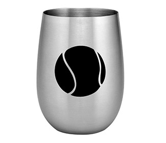 S.S. Tennis Ball Stemless Wine Glass
