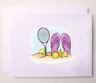Note Cards "Tennis Flops" (10x)