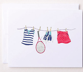 Note Cards "Tennis Line" (10x)