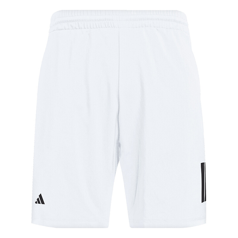 adidas Boys' Club 3 Stripes Short (White)