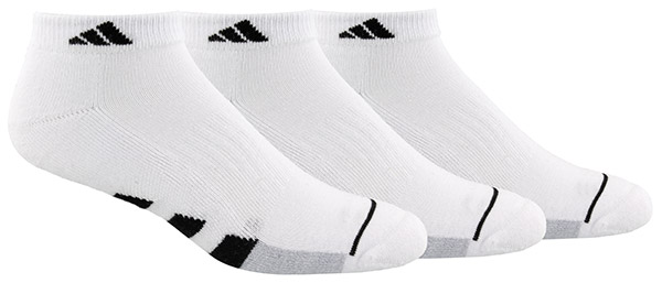 adidas Men's Cushioned Low Cut (3x) (White)