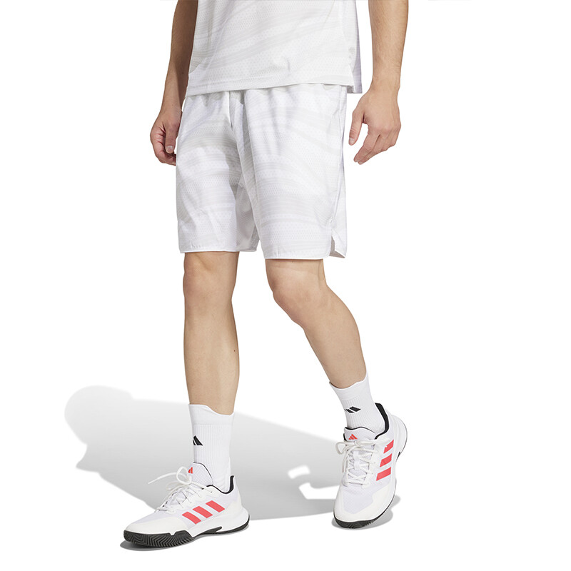 adidas Club Graphic 7" Short (M) (White)