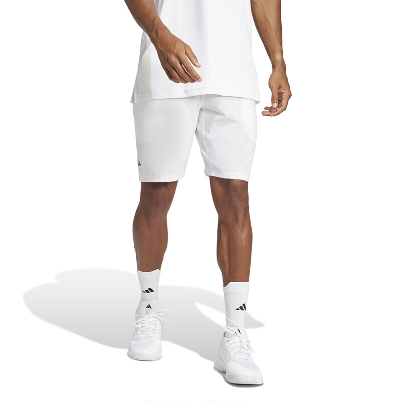 adidas Club Stretch Woven 7" Short (M) (White)