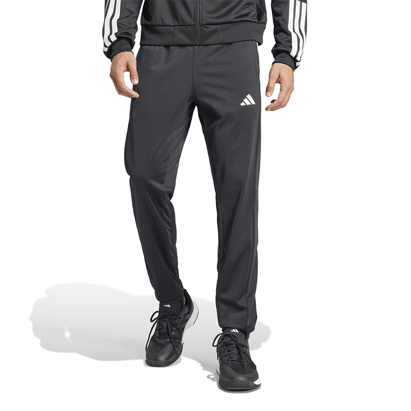 adidas Club 3 Stripes Knit Pant (M) (Black)