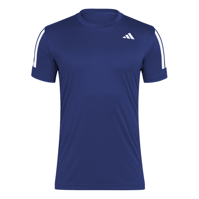 adidas Club 3 Stripes Tee (M) (Dark Blue)