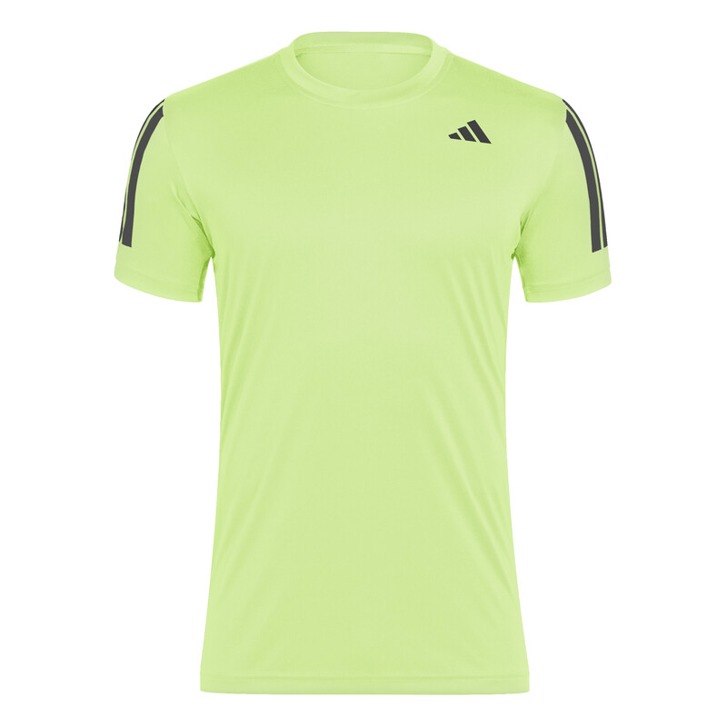 adidas Club 3 Stripes Tee (M) (Lucid Lemon)