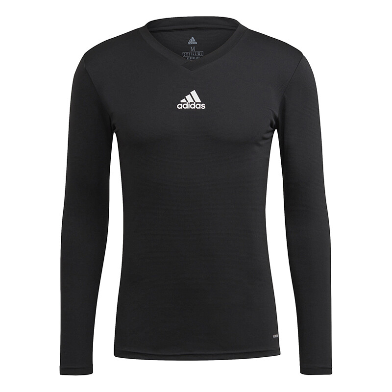 adidas Team Base Long Sleeve Tee (M) (Black)