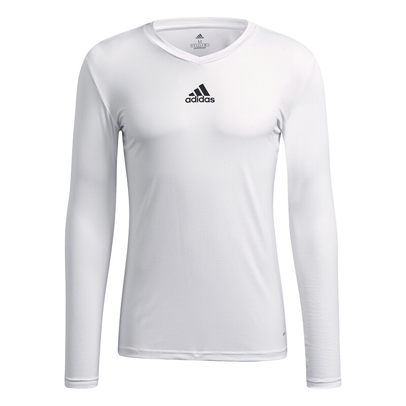 adidas Team Base Long Sleeve Tee (M) (White)