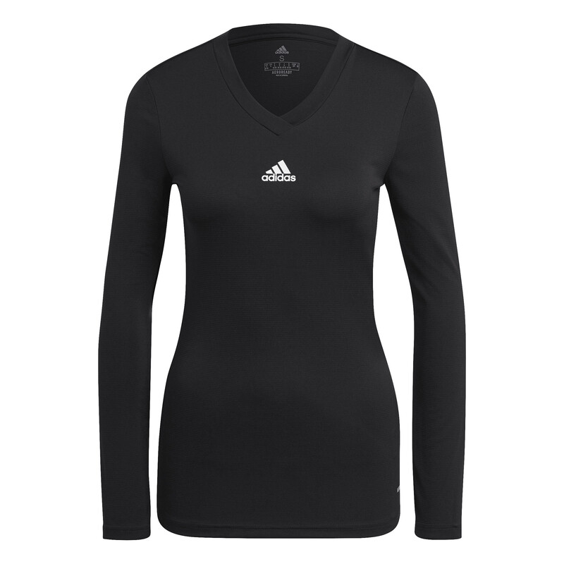 adidas Team Base Long Sleeve Tee (W) (Black)