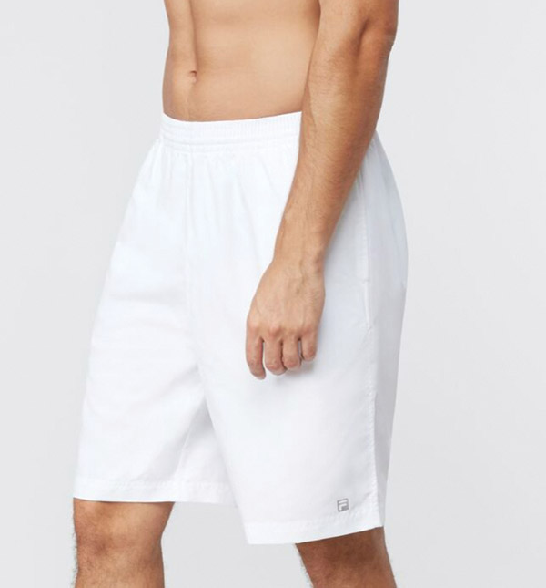 FILA Hardcourt 9" Shorts (M) (White)
