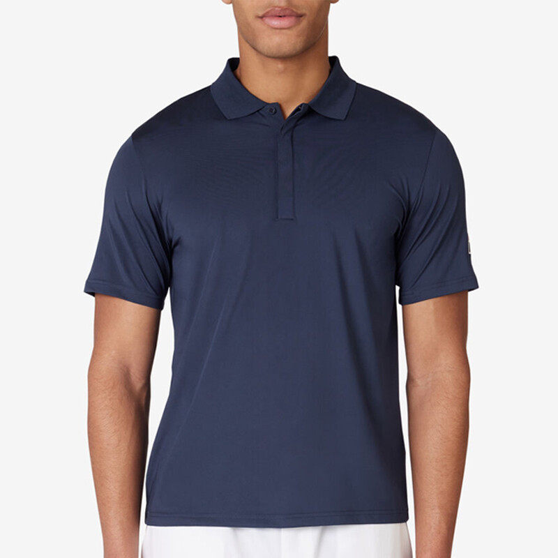 FILA Essentials Short Sleeve Polo (M) (Navy)