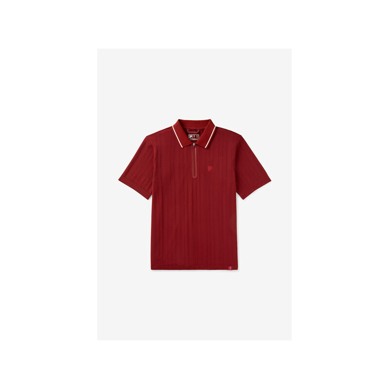 FILA Challenger Cable Zip Polo (M) (Syrah)