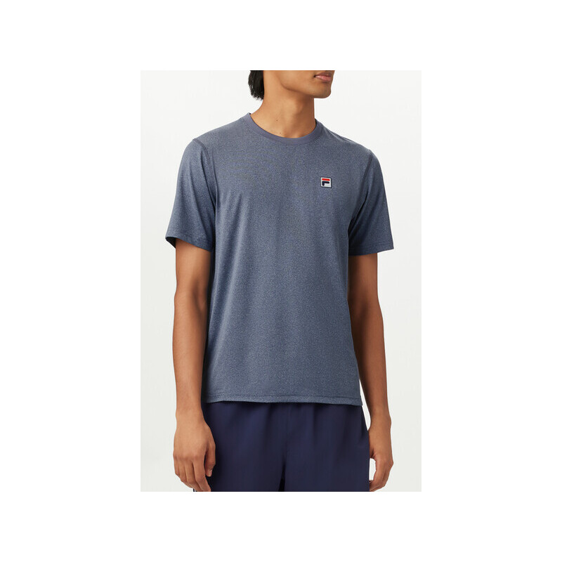 FILA Scallop Hem Heather Crew (M) (Navy)