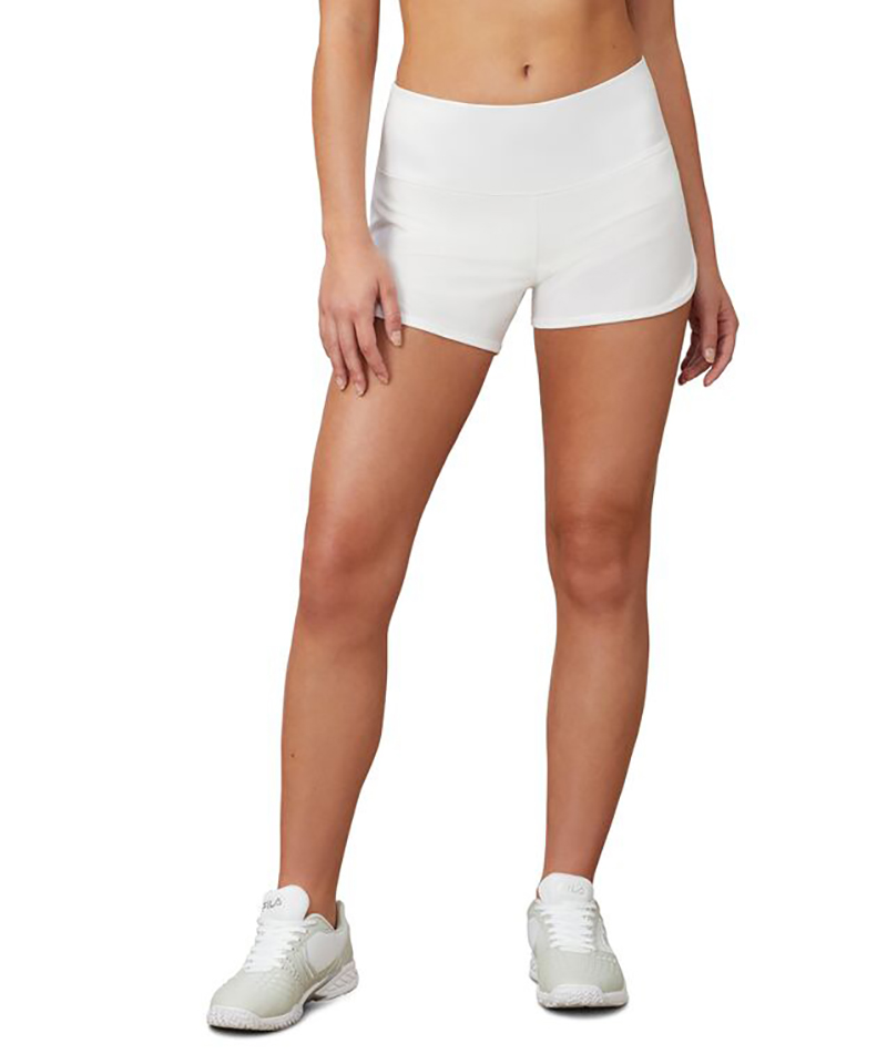 FILA Pickleball Double Layer Shorts (W) (White)