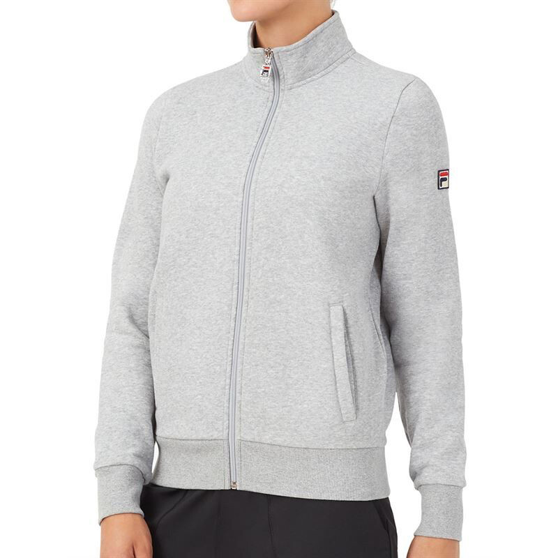 FILA Essentials Match Fleece Full Zip Jacket (W) (Grey)