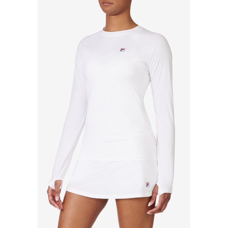 FILA Essentials UV Blocker Long Sleeve (W) (White)