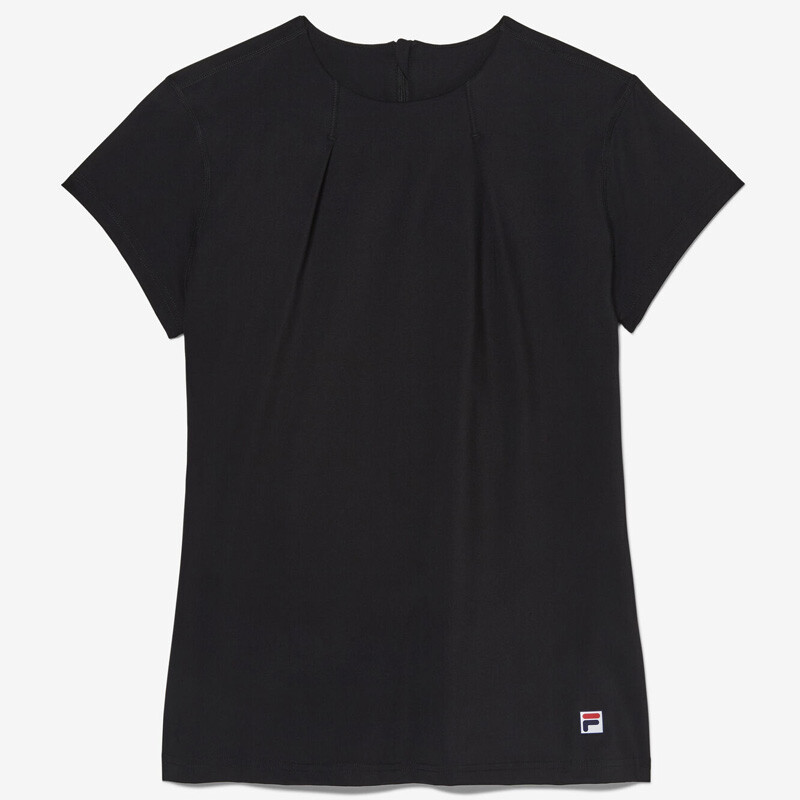 FILA Essentials Short Sleeve Top (W) (Black)