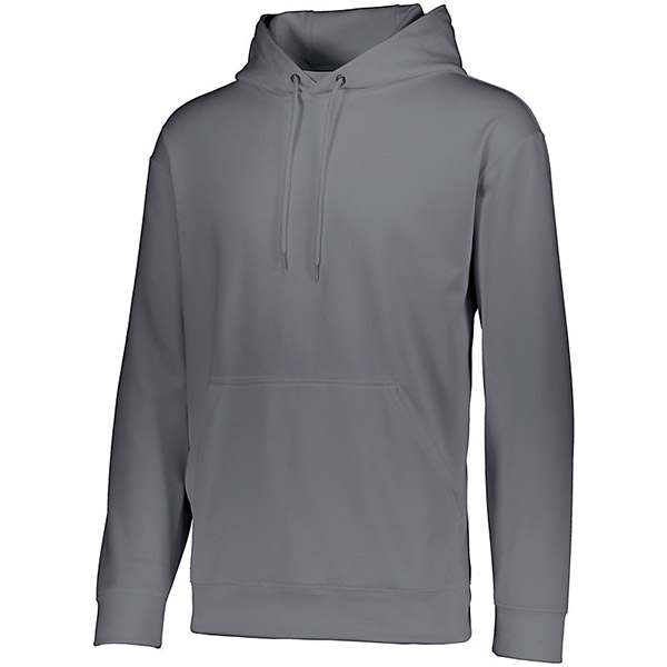 Augusta Wicking Fleece Hooded Sweatshirt (M)(Graphite)