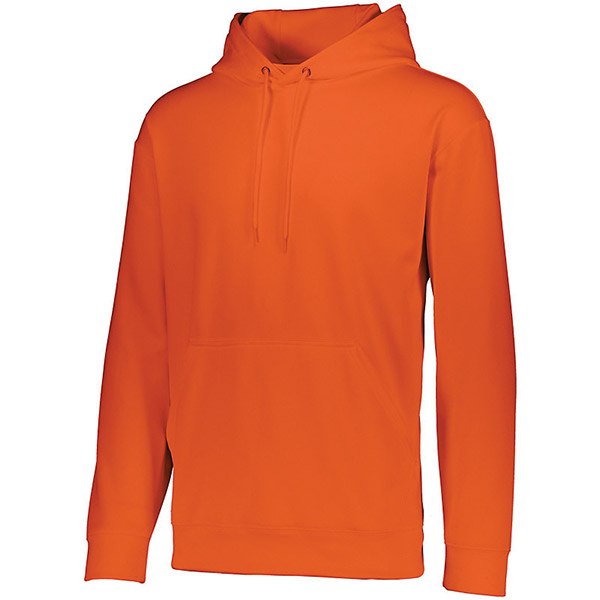 Augusta Wicking Fleece Hooded Sweatshirt (M) (Orange)