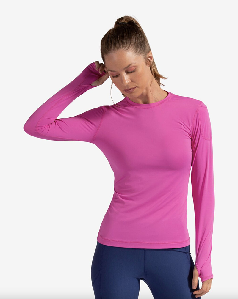 BloqUV 24/7 Long Sleeve Top (W) (Pink)