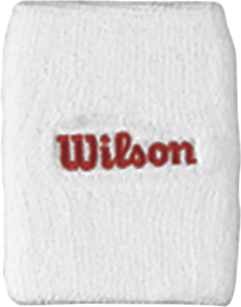Wilson Double Wristbands (1X) (White)