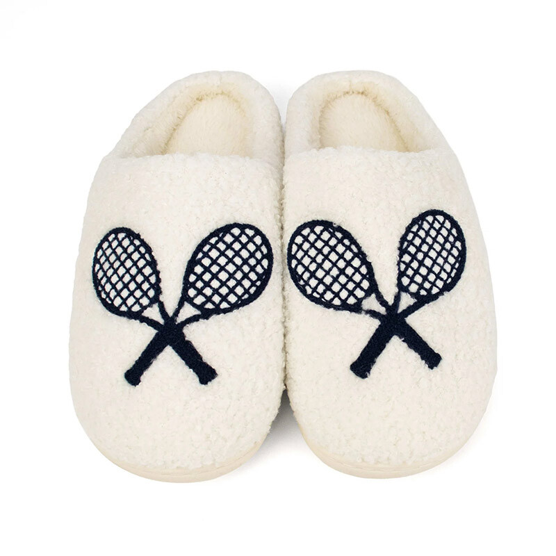 Queen of the Court Tennis Slippers (W) (White)