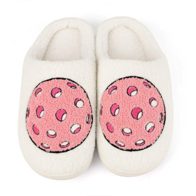 Queen of the Court Pickleball Slippers (W)(Pickleball)(White/Pink)