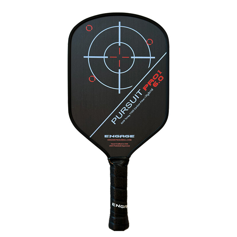 Engage Pursuit Pro1 6.0 Hybrid Pickleball Paddle (Red)