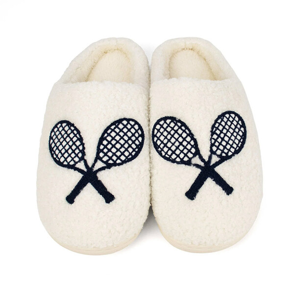 Queen of the Court Tennis Slippers (W) (White)