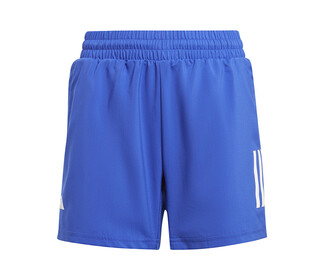 adidas Boys Club 3 Stripe Short (Lucid Blue)