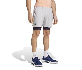 adidas Short & Tight Set (M) (Light Grey)