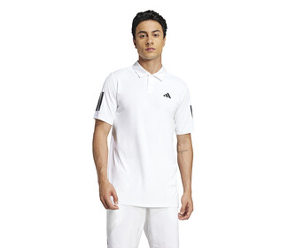 adidas Club 3 Stripes Polo (M) (White)