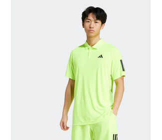 adidas Club 3 Stripes Polo (M) (Lucid Lemon)