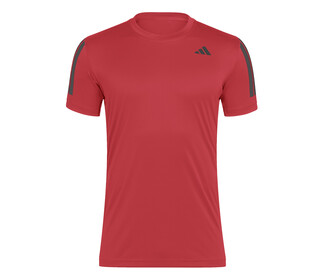 adidas Club 3 Stripes Tee (M) (Red)