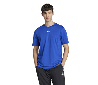 adidas Lounge Still Life Lemons Tee (M) (Royal)