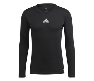 adidas Team Base Long Sleeve Tee (M) (Black)