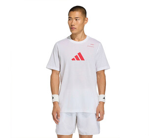 adidas Tennis Category Graphic Tee (M) (White)