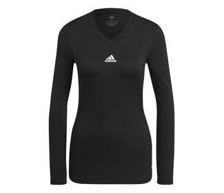 adidas Team Base Long Sleeve Tee (W) (Black)