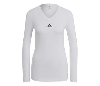 adidas Team Base Long Sleeve Tee (W) (White)