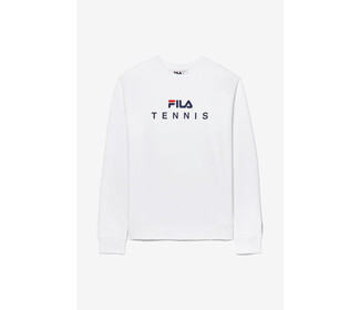 FILA Unisex Tennis Crewneck Sweatshirt (White)