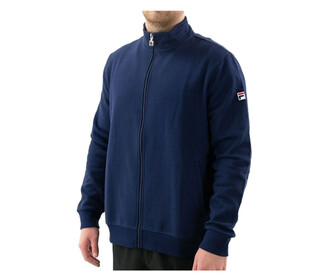 FILA Essentials Match Fleece Full Zip Jacket (M) (Navy)