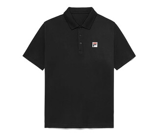 FILA Pique Polo (M) (Black)