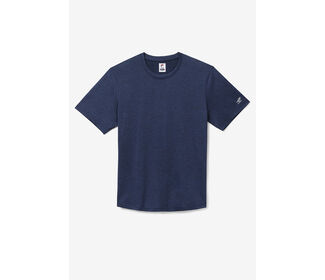 FILA Pickleball Scallop Hem Heathered Tee (M) (Navy)