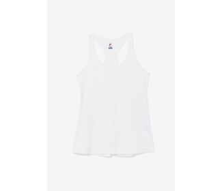 FILA Pickleball Heathered Racerback Tank (W) (White)