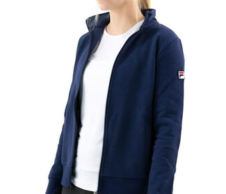 FILA Essentials Match Fleece Full Zip Jacket (W) (Navy)