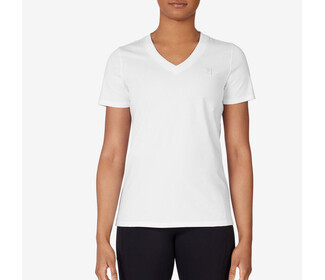 FILA Elevated Essentials V-Neck Tee (W) (White)