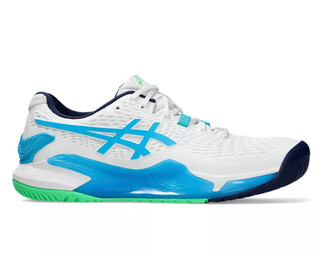 Asics GEL Resolution 9 (M) (White/Aqua)