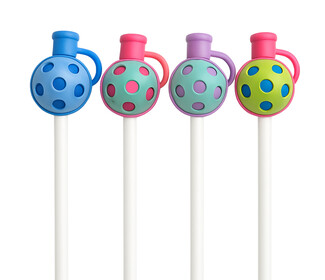 Born To Rally Pickleball Straw Covers (4x)